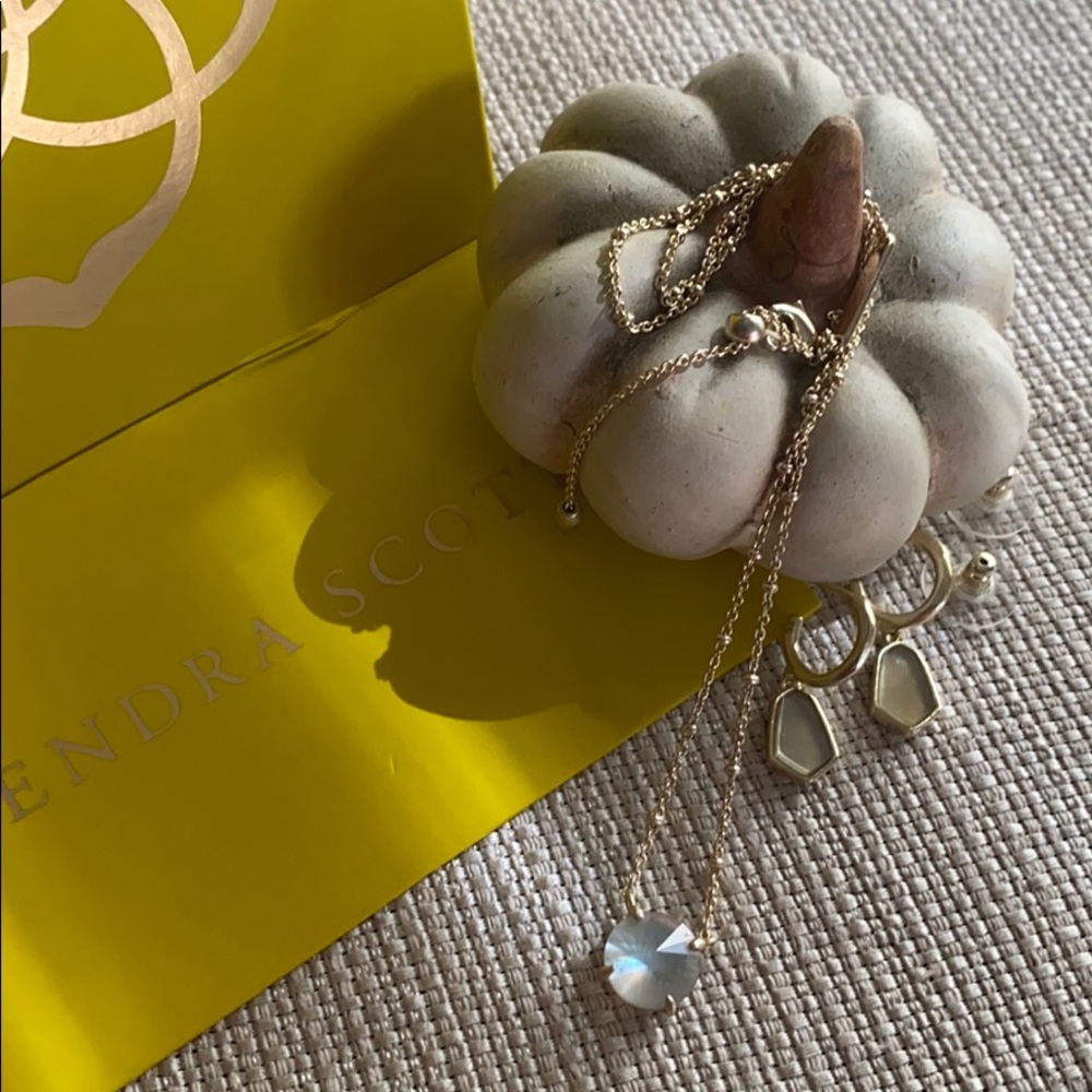 Kendra Scott Choker Chain And Earrings